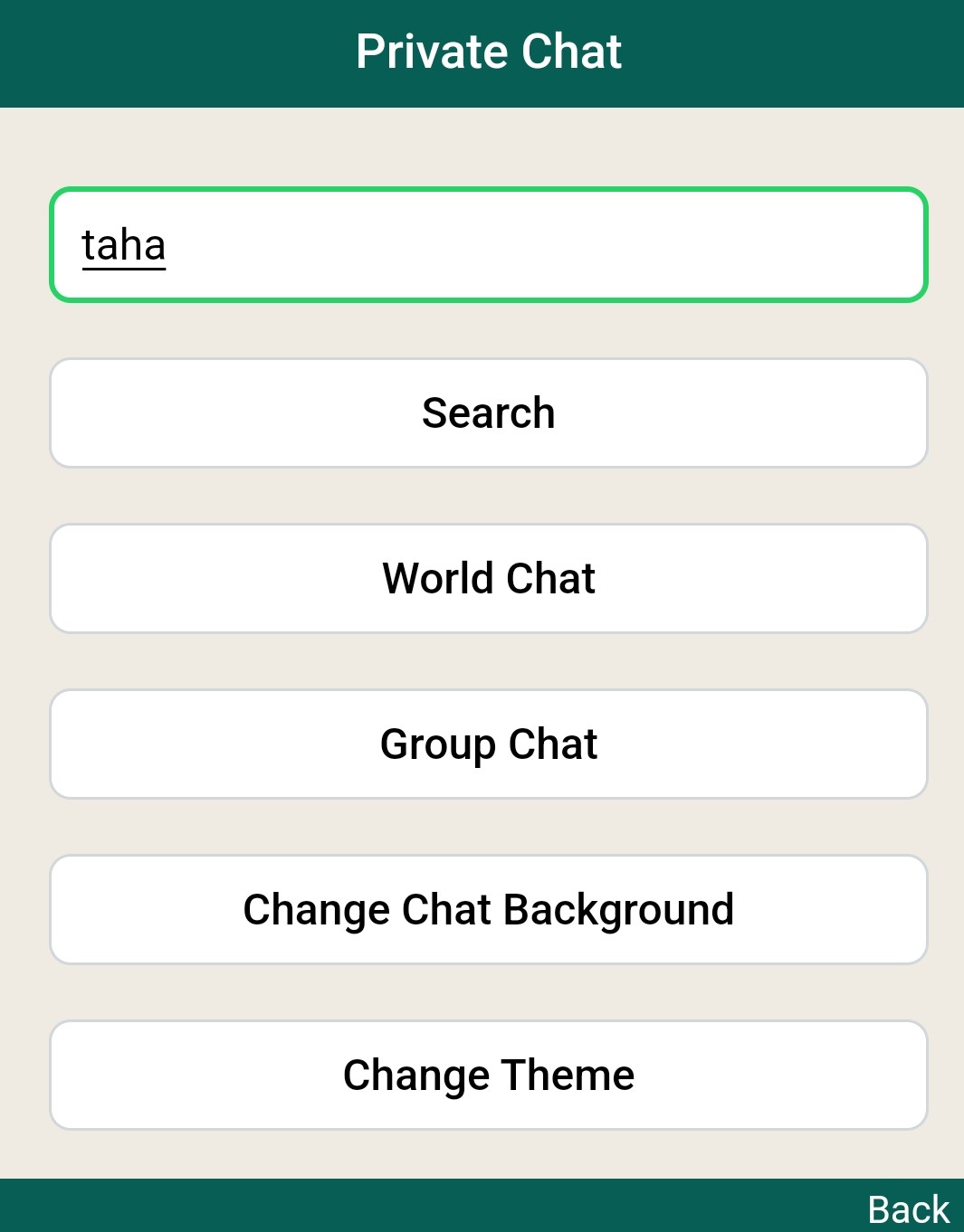 Enter Username